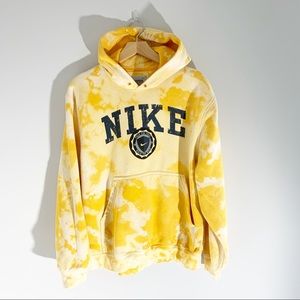 NIKE hoodie reverse tie dye